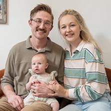 Kenzie and Oakly Zink put their trust in the team.  Kenzie and Oakly Zink put their trust in the team.